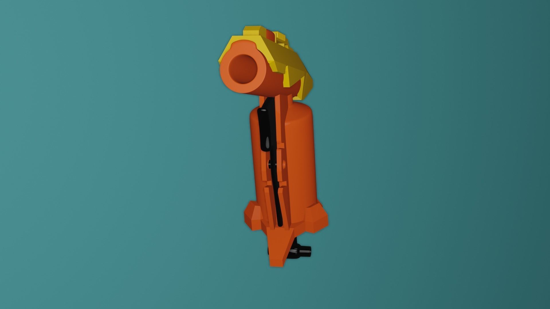Blaster Nerf Low-poly 3D model Low-poly 3D model_7