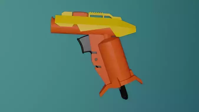 Blaster Nerf Low-poly 3D model Low-poly 3D model