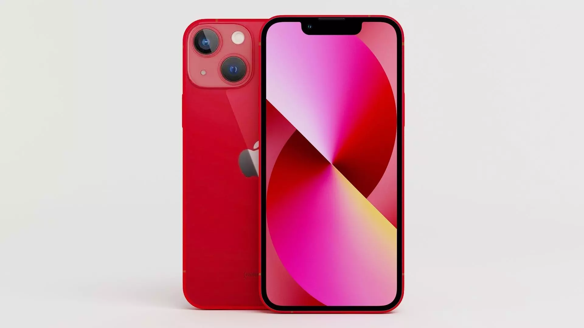 Apple iPhone 13 Red 3D model