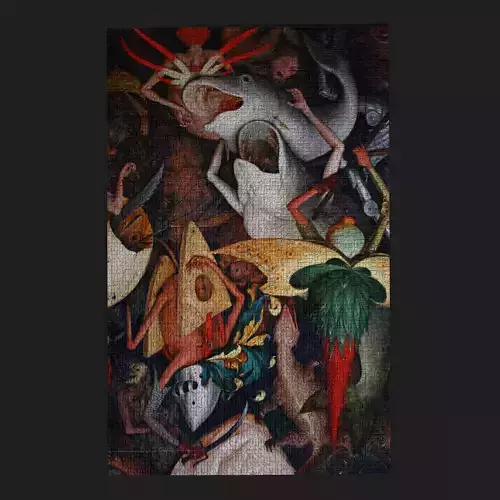 Fall of the Rebel Angels Version One Bruegel the Elder Low-poly 3D model