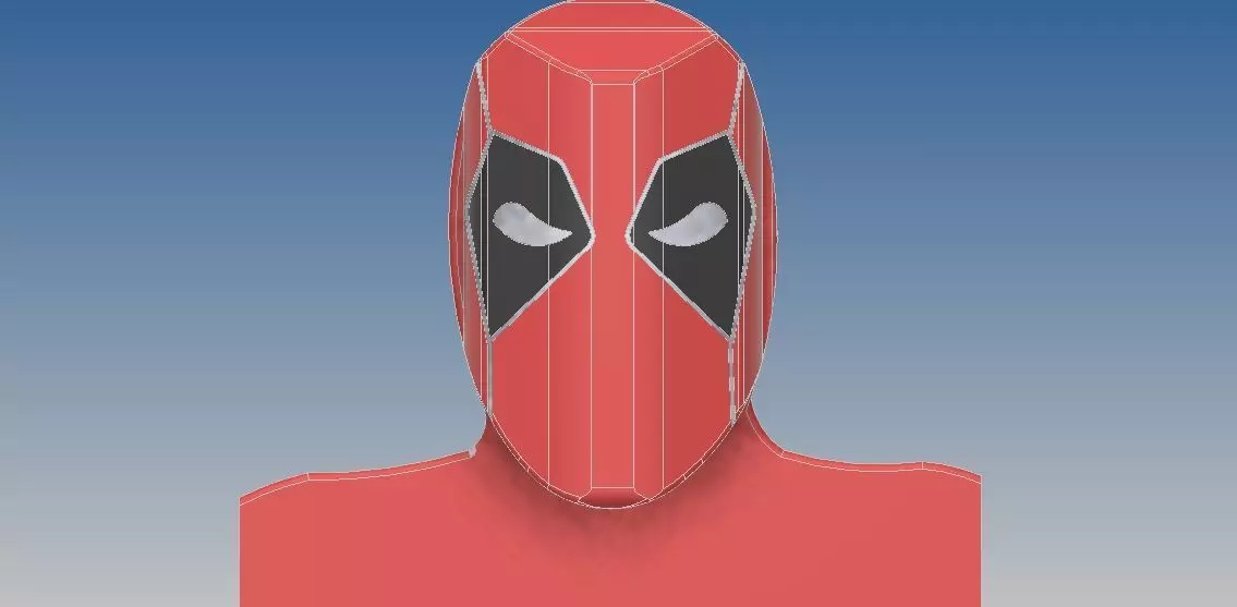 Deadpool mask 3D print model