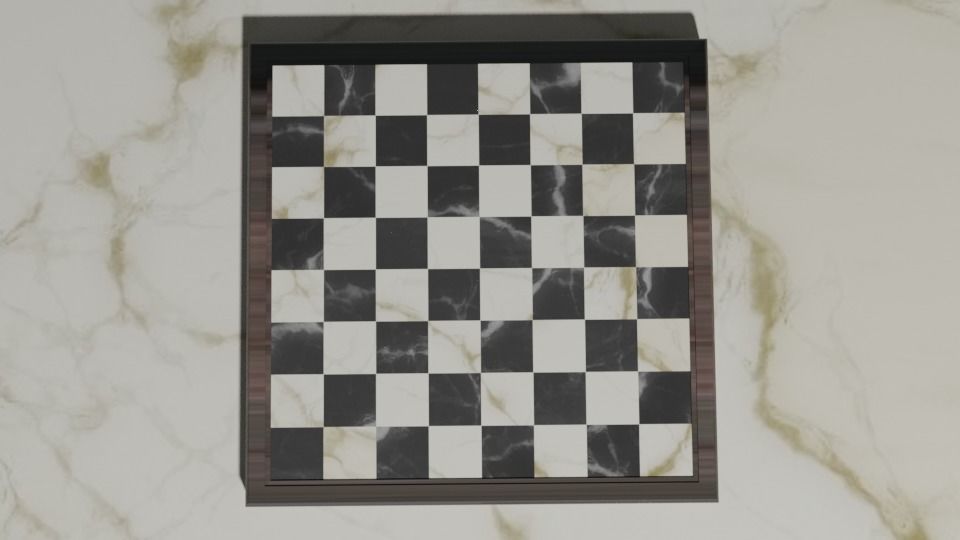 33 Piece Chess Set 3D model_4