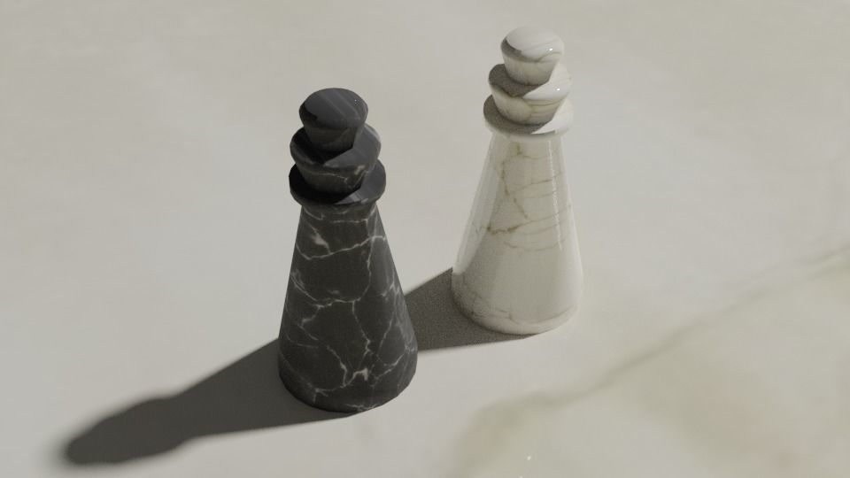 33 Piece Chess Set 3D model_10
