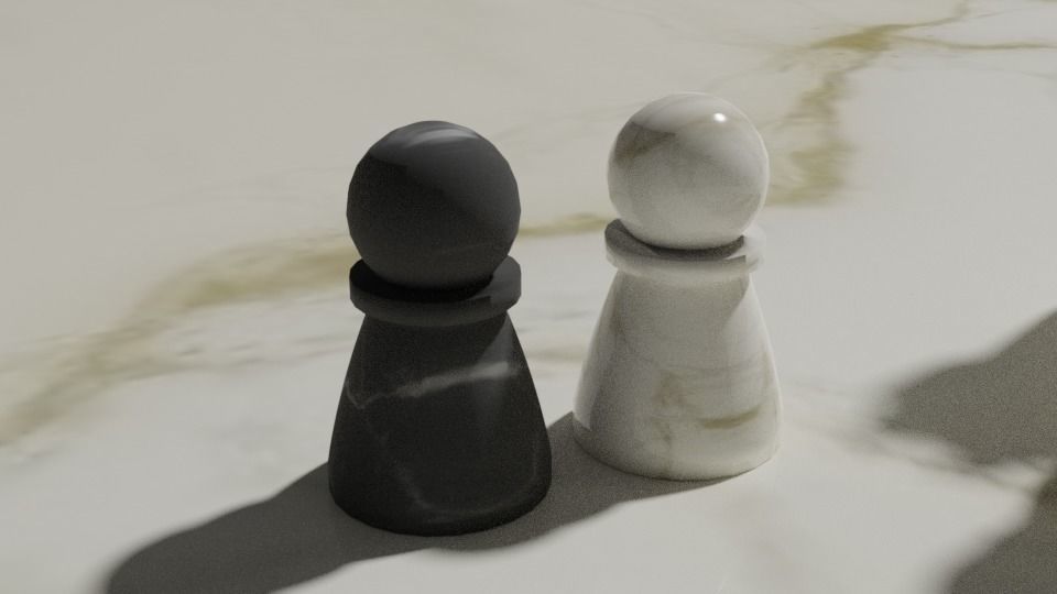 33 Piece Chess Set 3D model_14