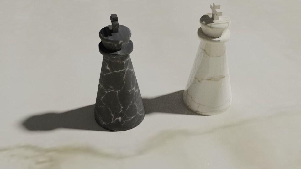33 Piece Chess Set 3D model_11