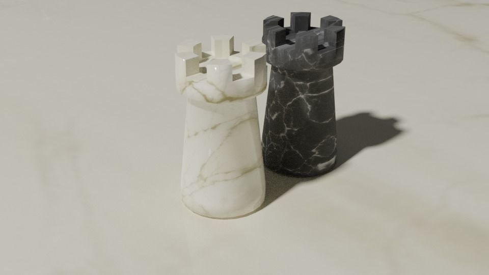 33 Piece Chess Set 3D model_16