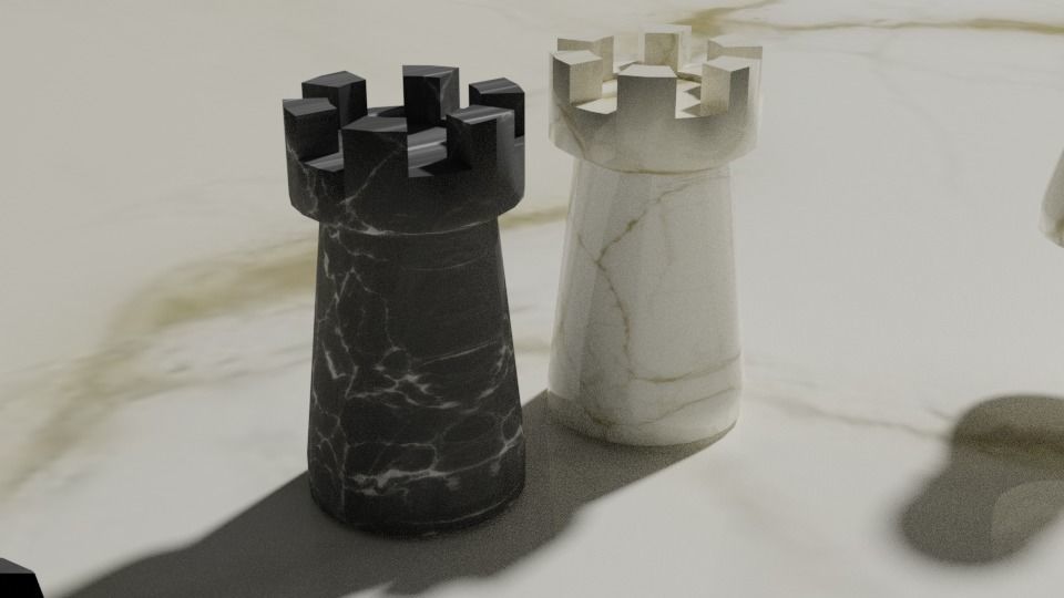 33 Piece Chess Set 3D model_15