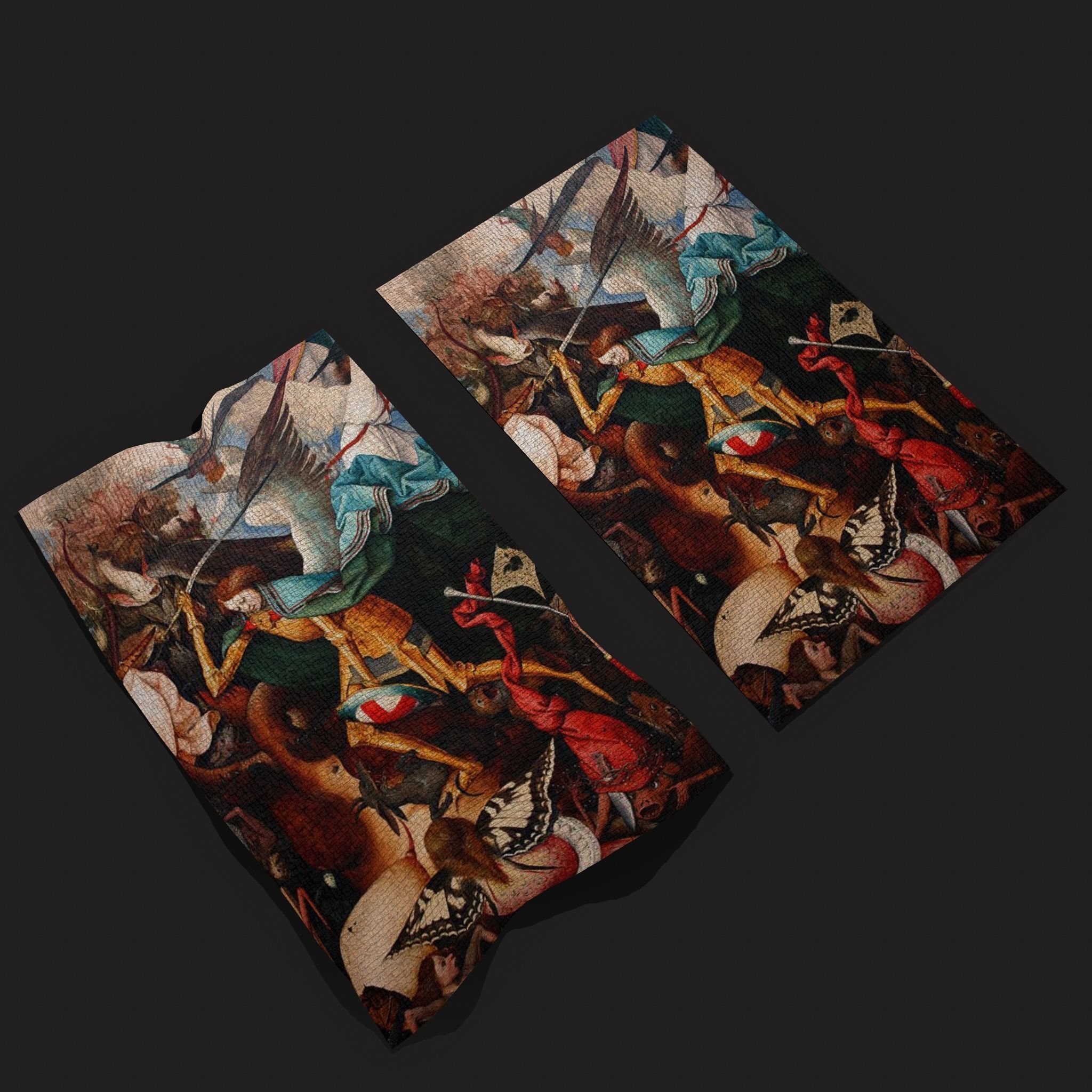 Fall of the Rebel Angels Version Three Bruegel the Elder Low-poly 3D model_3