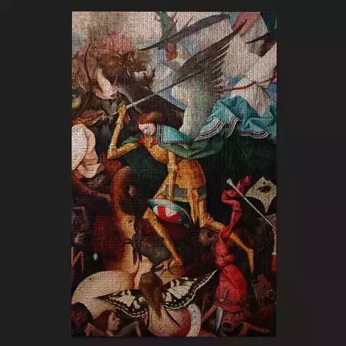 Fall of the Rebel Angels Version Three Bruegel the Elder Low-poly 3D model