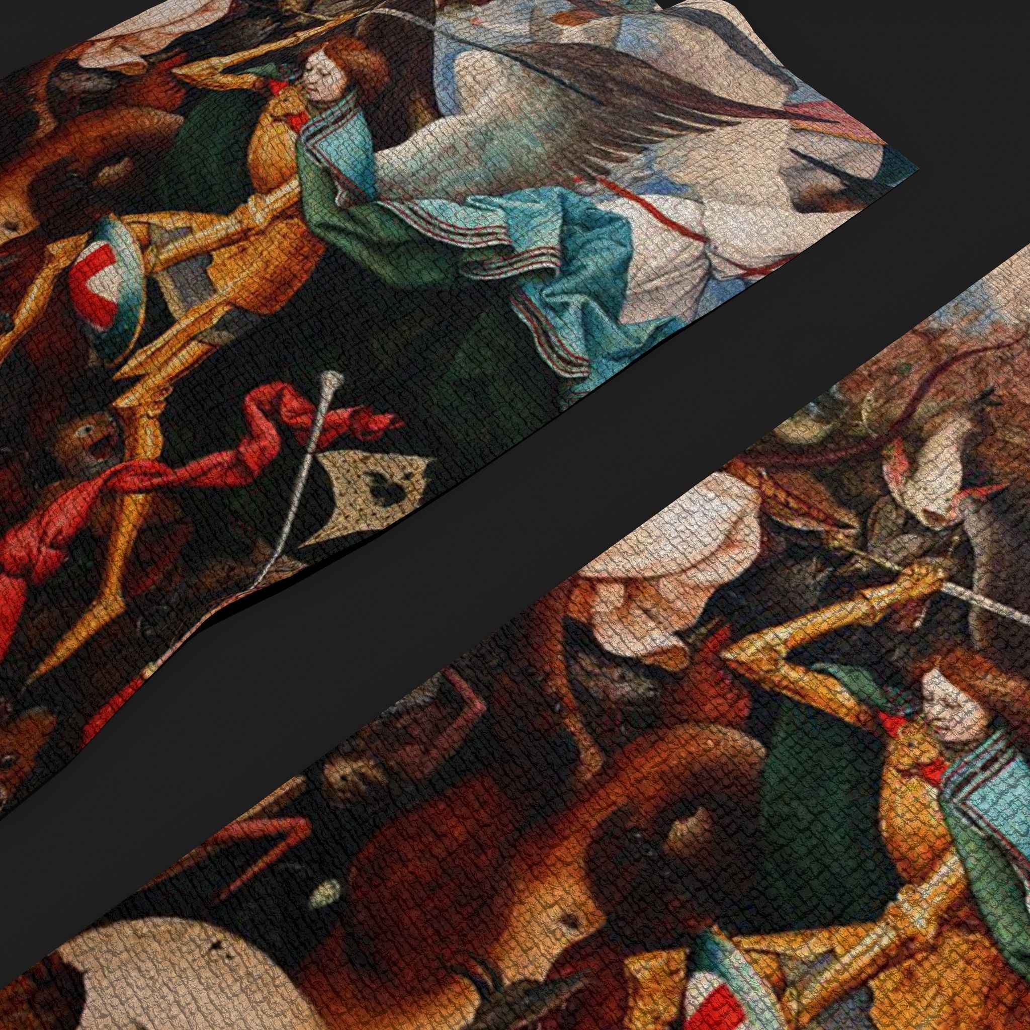 Fall of the Rebel Angels Version Three Bruegel the Elder Low-poly 3D model_10
