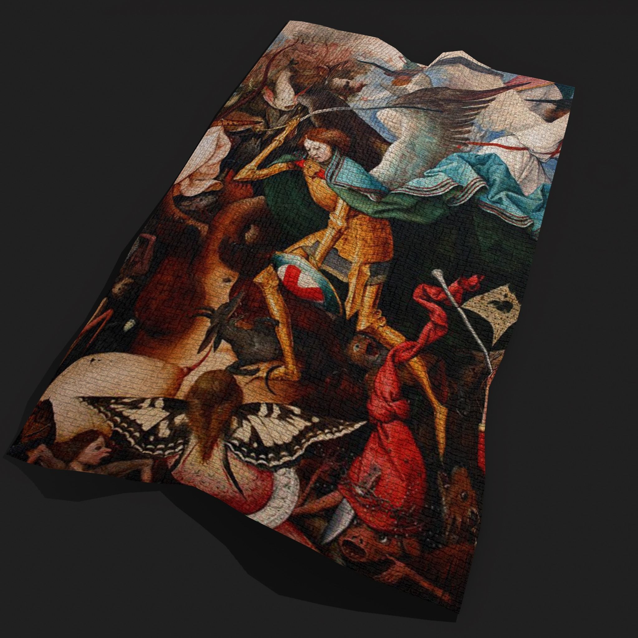 Fall of the Rebel Angels Version Three Bruegel the Elder Low-poly 3D model_8