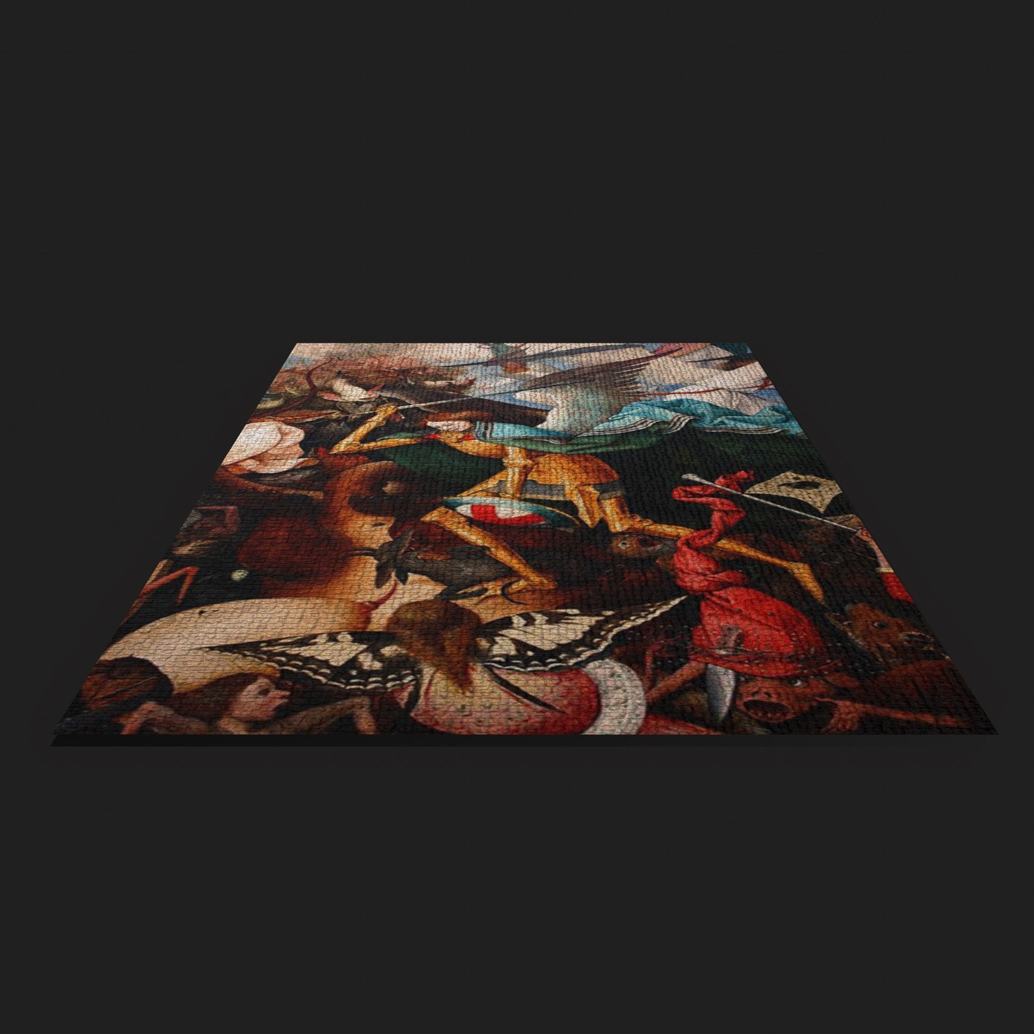 Fall of the Rebel Angels Version Three Bruegel the Elder Low-poly 3D model_4