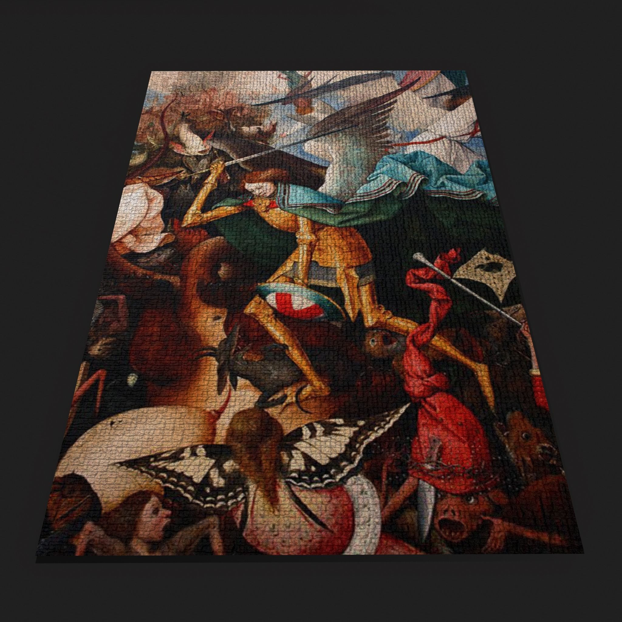 Fall of the Rebel Angels Version Three Bruegel the Elder Low-poly 3D model_7