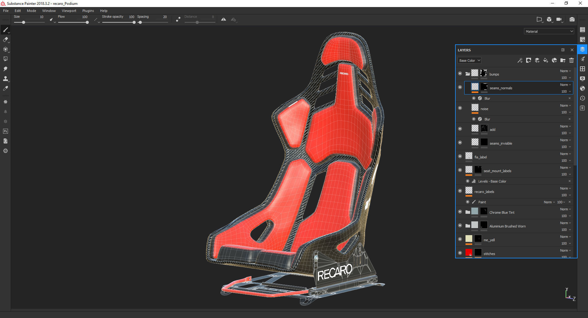 RECARO Podium 3D model_36