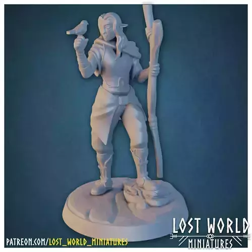 Firbolg Druid - Supported - Miniature