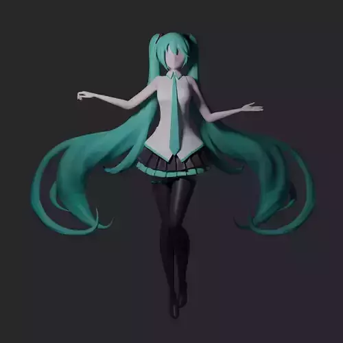 Hatsune Miku 3D model