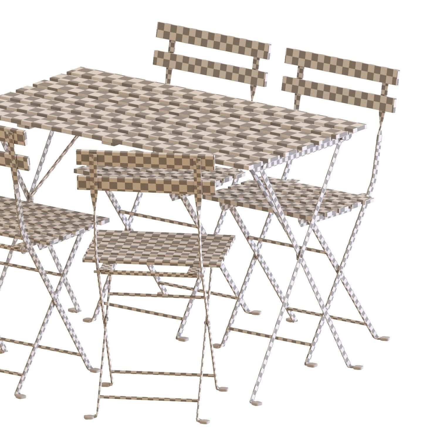 TARNO Table And Chairs set 2 3D model_5