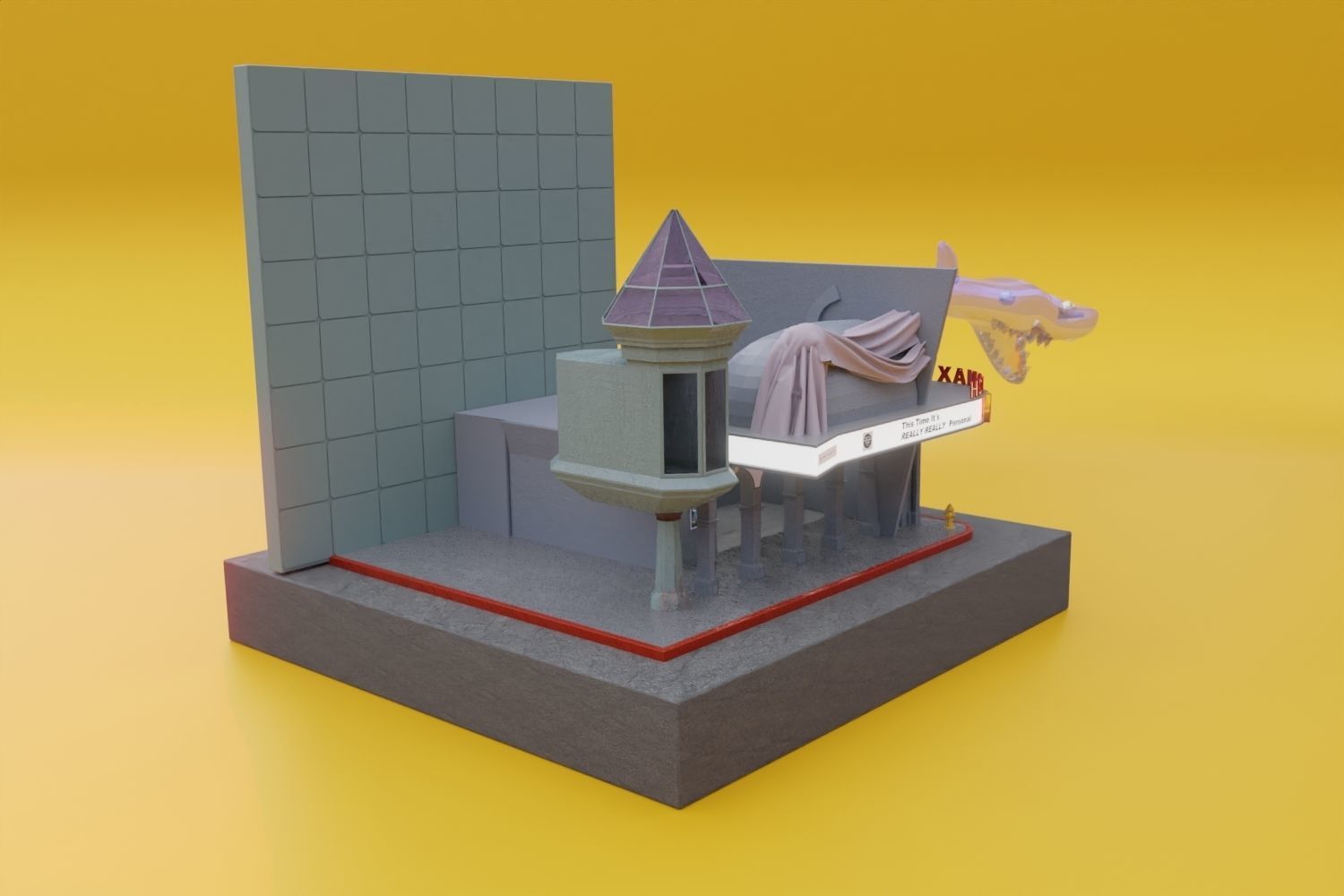 Holomax Diorama - JAWS 19 - Back to the Future 2 -  3D model_5