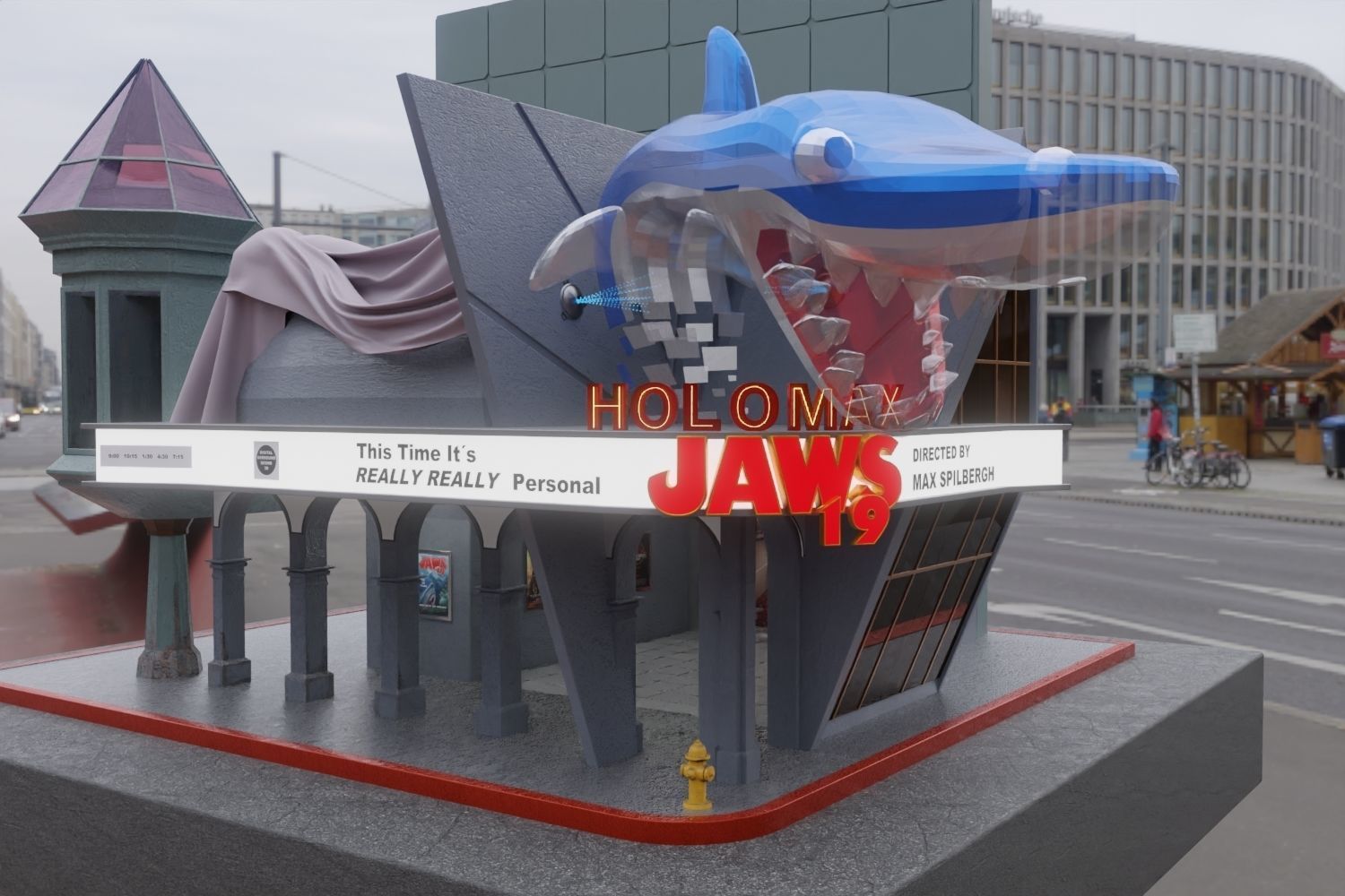 Holomax Diorama - JAWS 19 - Back to the Future 2 -  3D model_8
