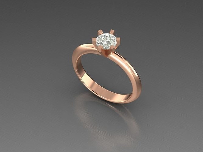 SOLITAIRE RING Free 3D print model