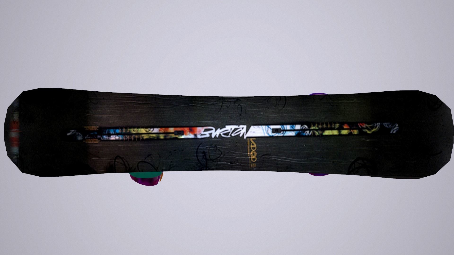 skateboard PBR 3D model with Texture  3D model_2