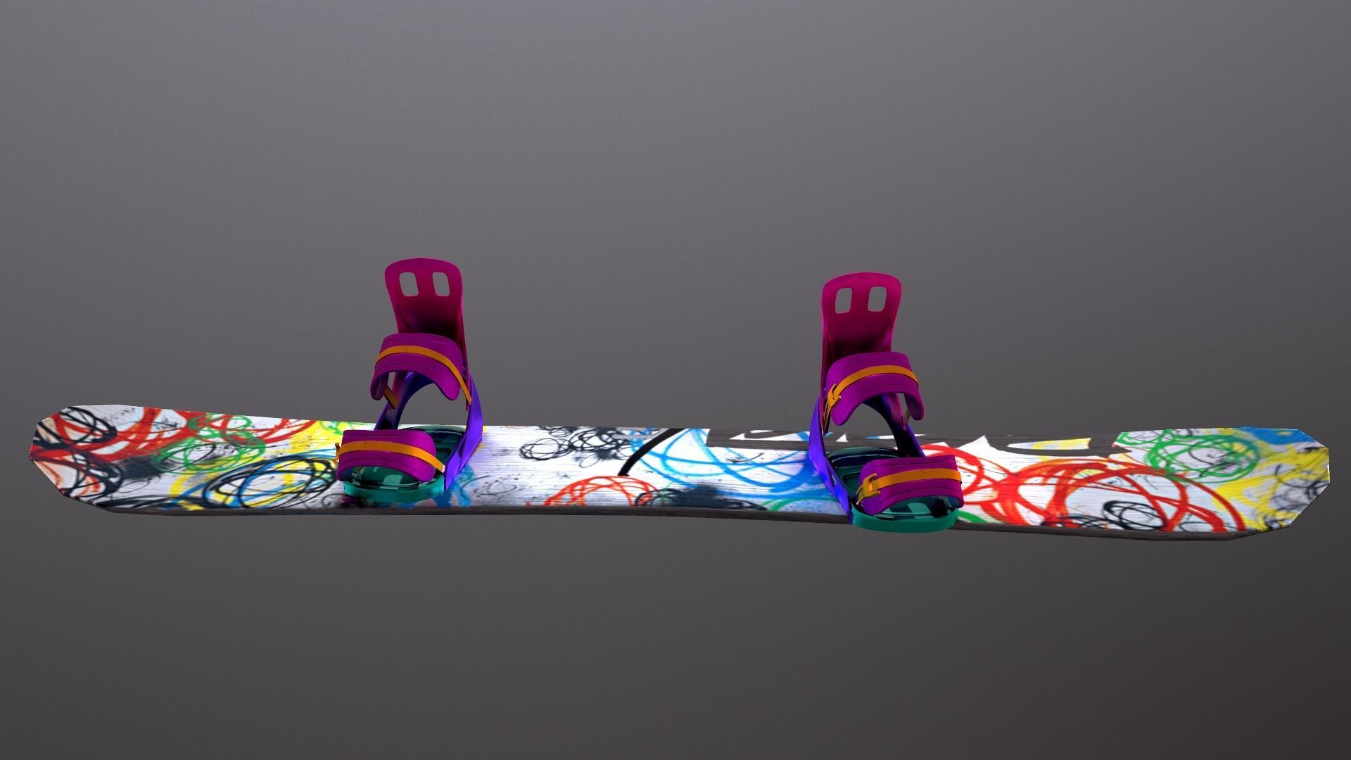 skateboard PBR 3D model with Texture  3D model_4