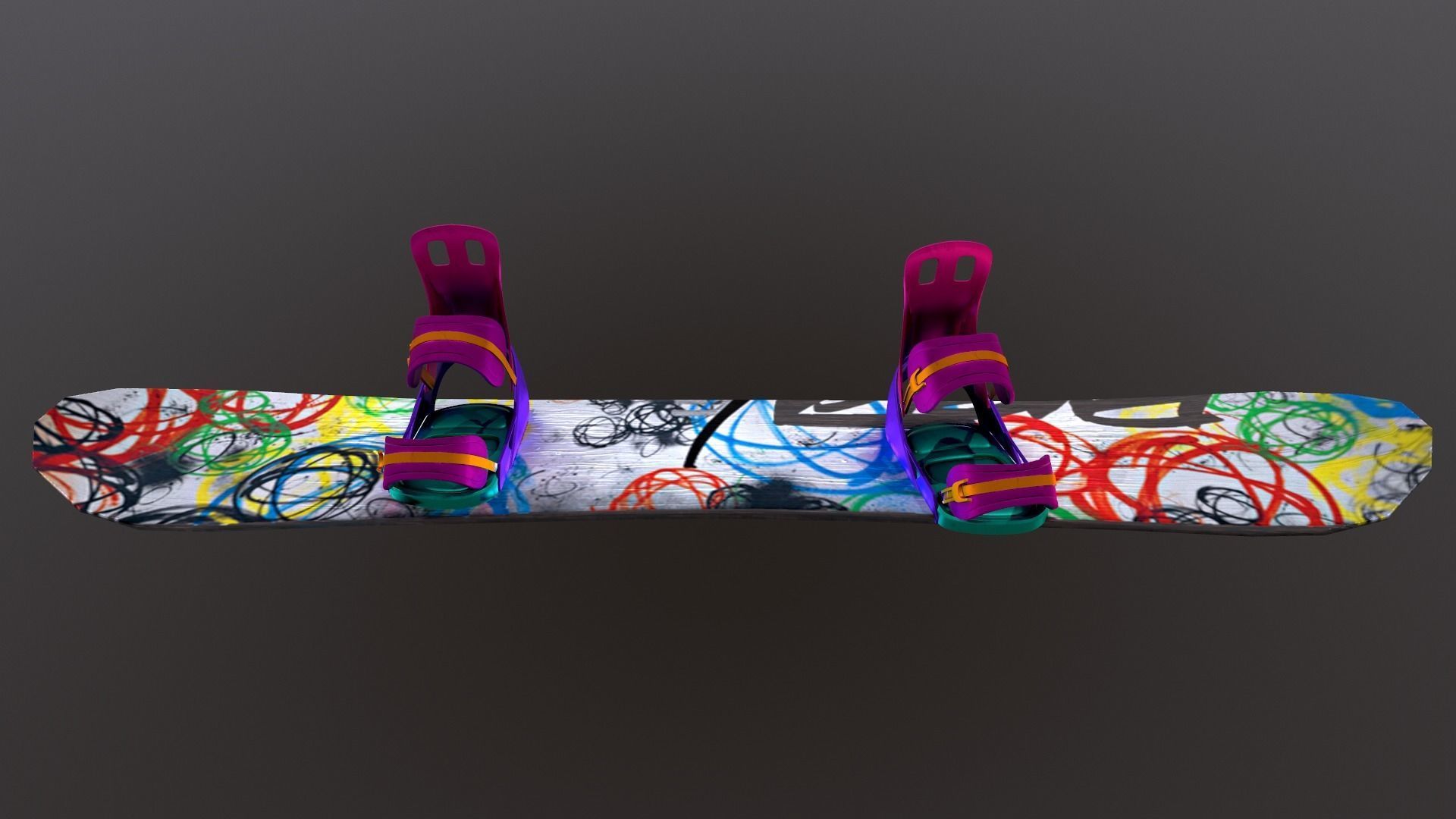 skateboard PBR 3D model with Texture  3D model_10