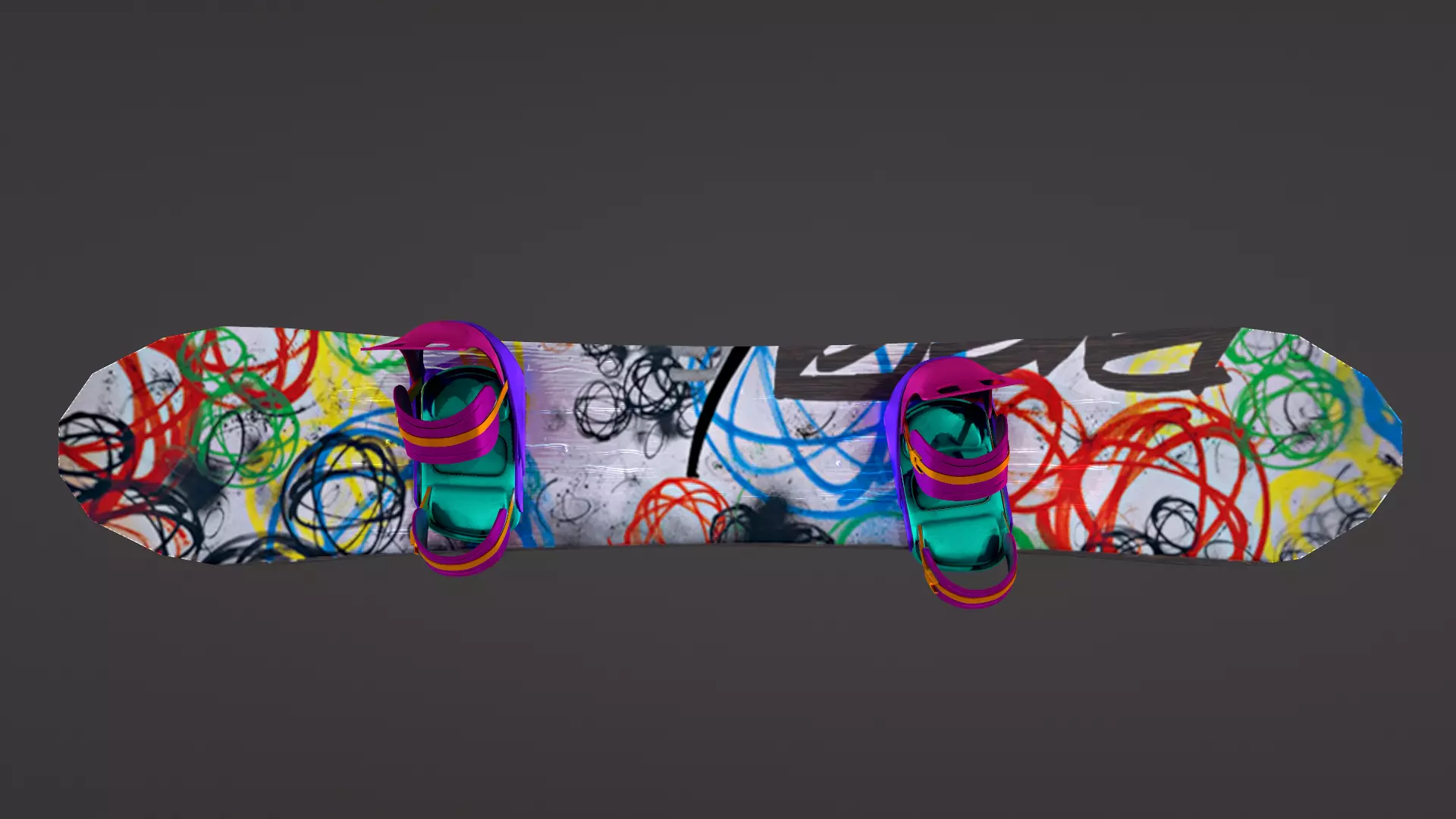 skateboard PBR 3D model with Texture  3D model_0