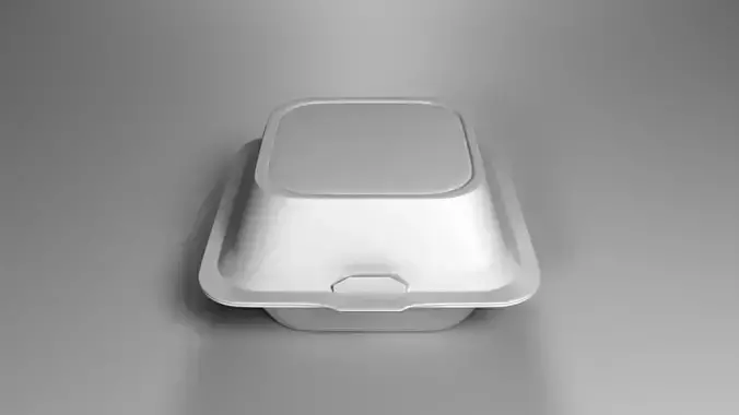 Fast Food Packaged Box 3D model