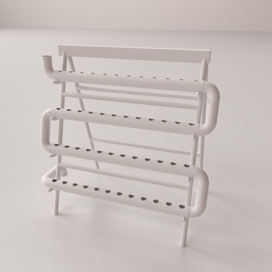 Hydroponic Stand 3D model_3