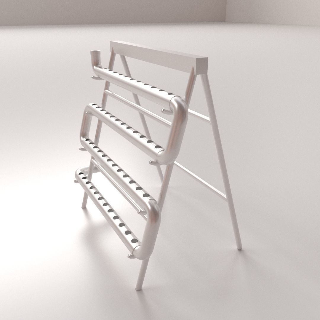 Hydroponic Stand 3D model_2