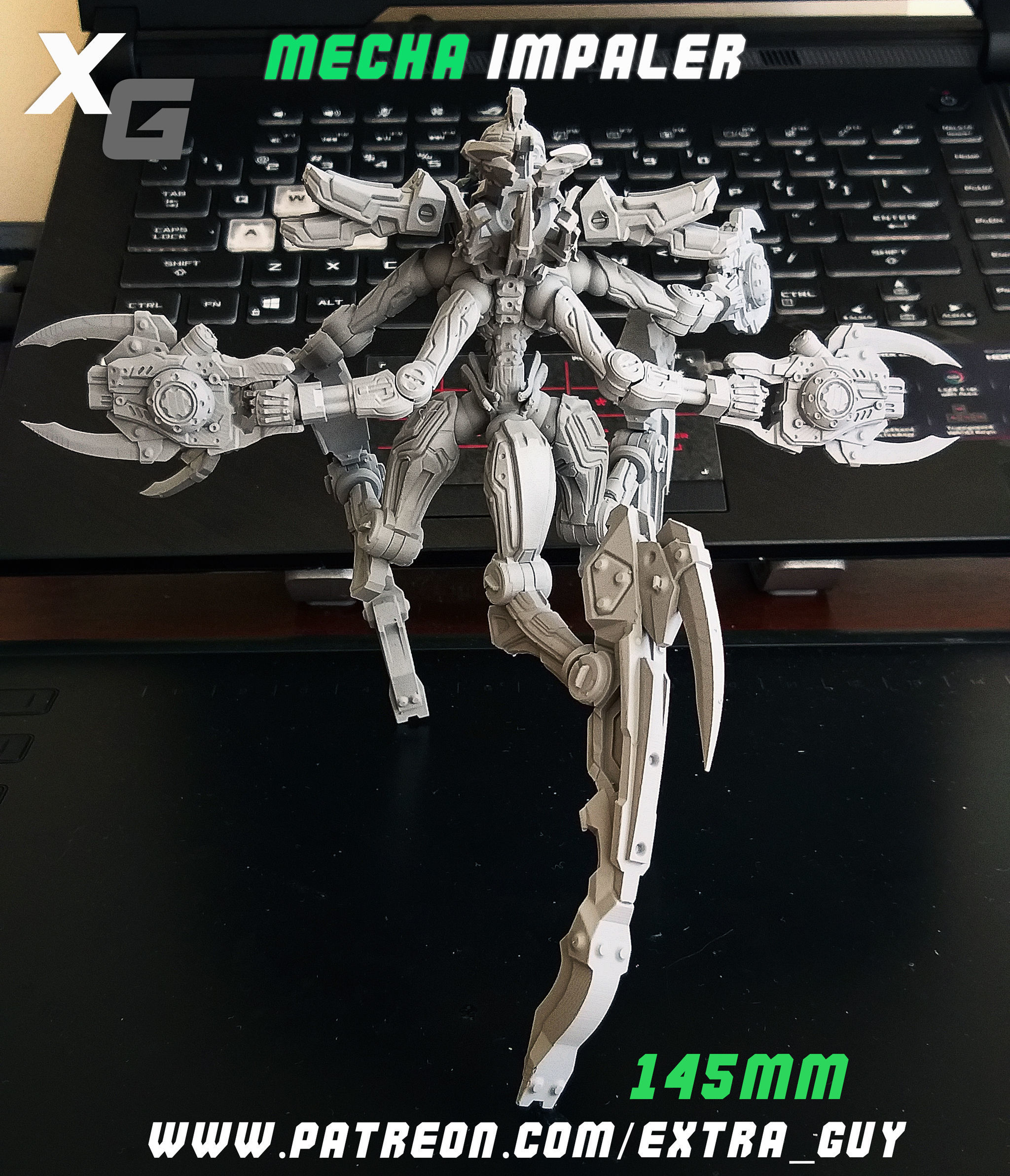 Mecha Impaler 145mm 3D Print 3D print model_5
