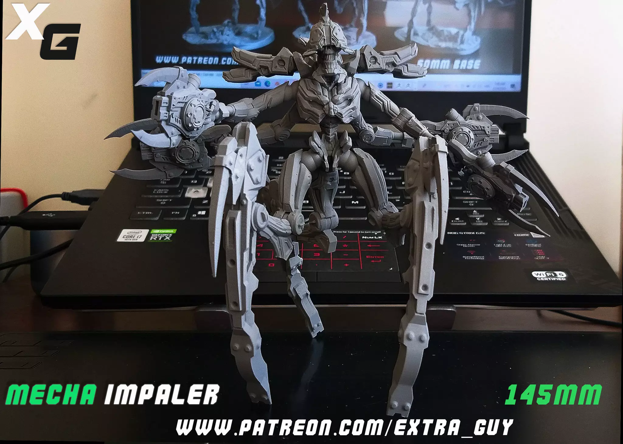 Mecha Impaler 145mm 3D Print 3D print model_0