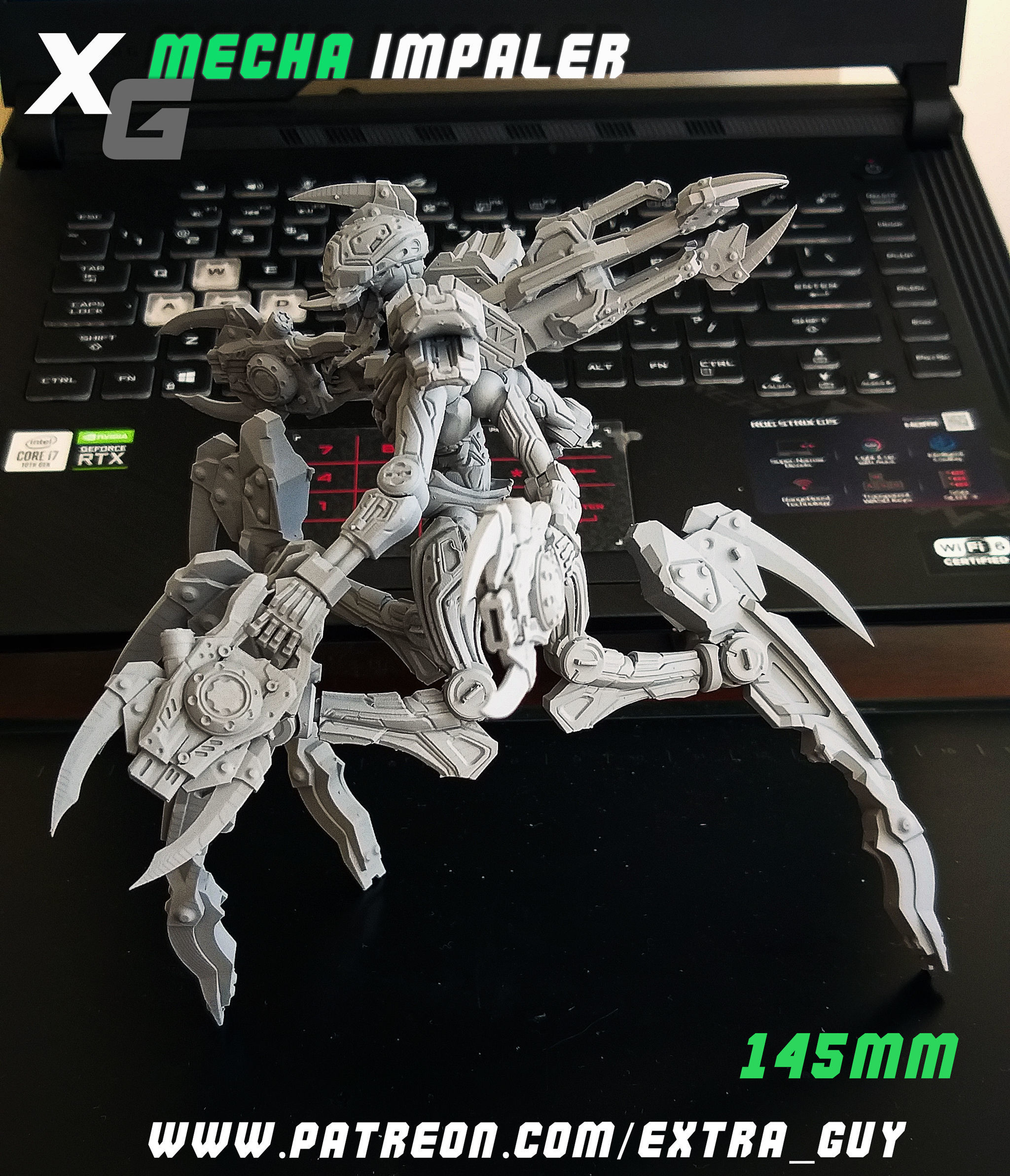 Mecha Impaler 145mm 3D Print 3D print model_2