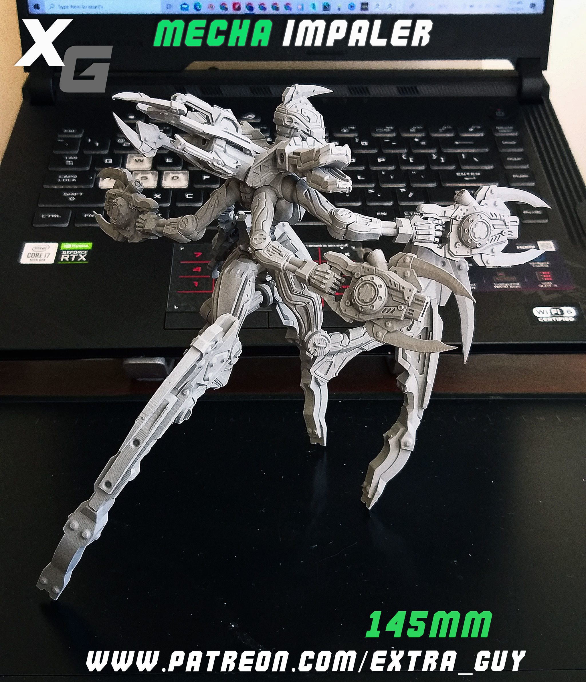 Mecha Impaler 145mm 3D Print 3D print model_4