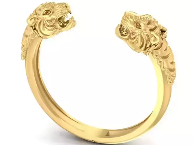 Luxury Double Lion Head Bangle Jewelry 3D Model 2805 3D print model
