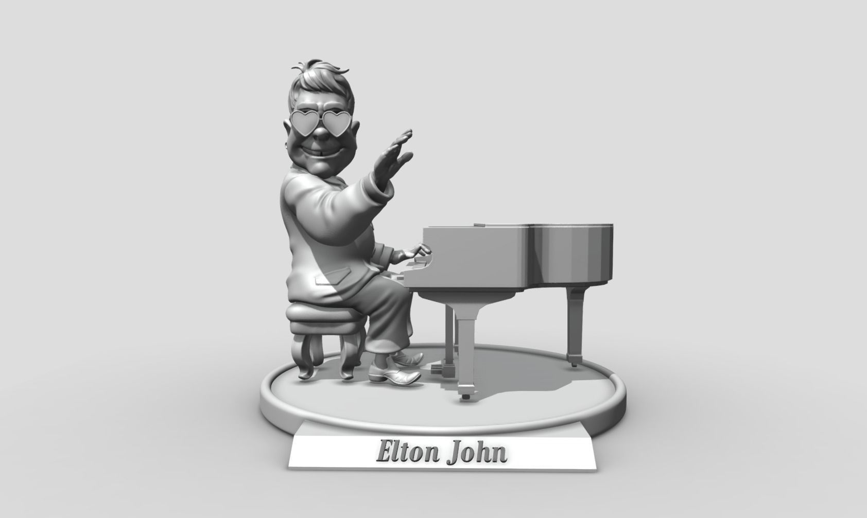 Elton John 3d printing 3D print model_13