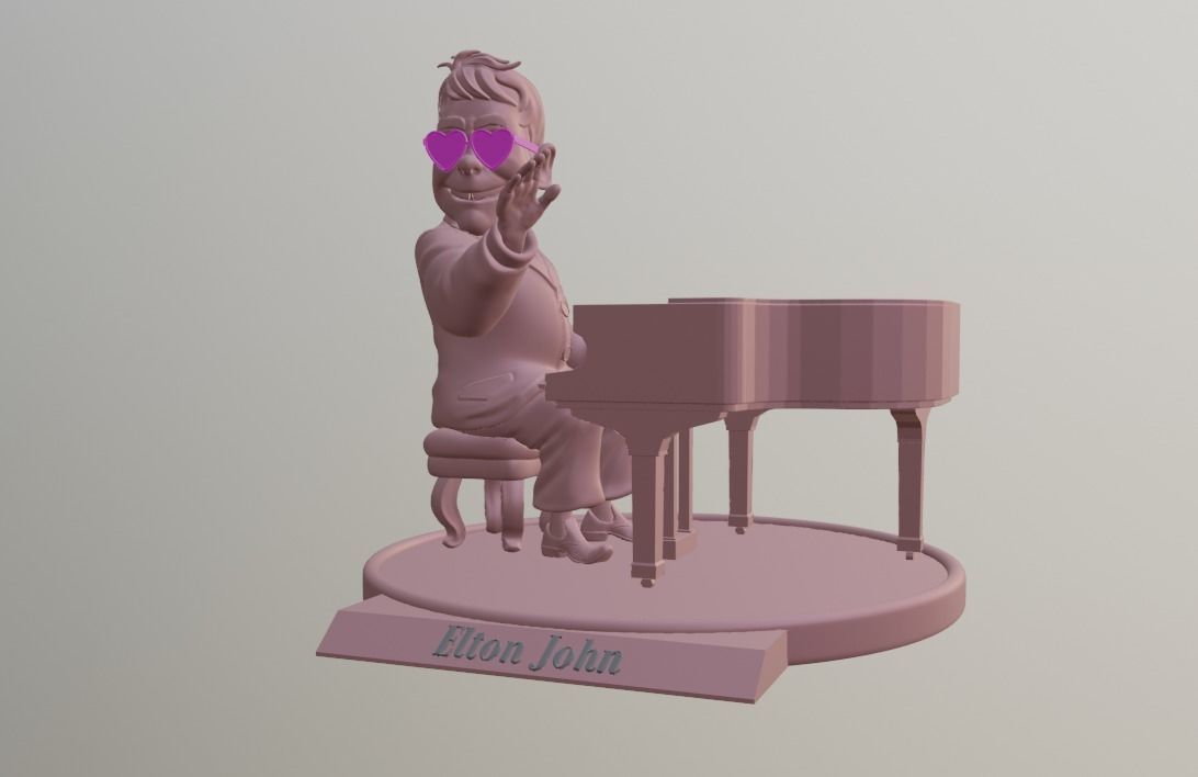 Elton John 3d printing 3D print model_14