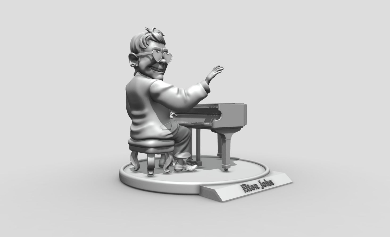 Elton John 3d printing 3D print model_12