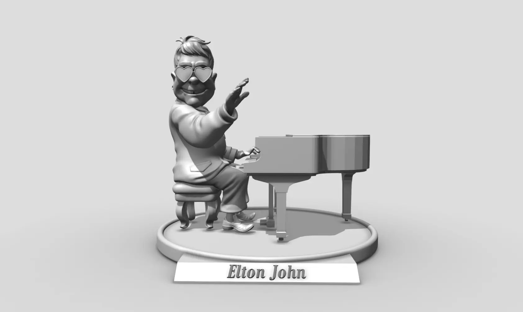 Elton John 3d printing 3D print model_0