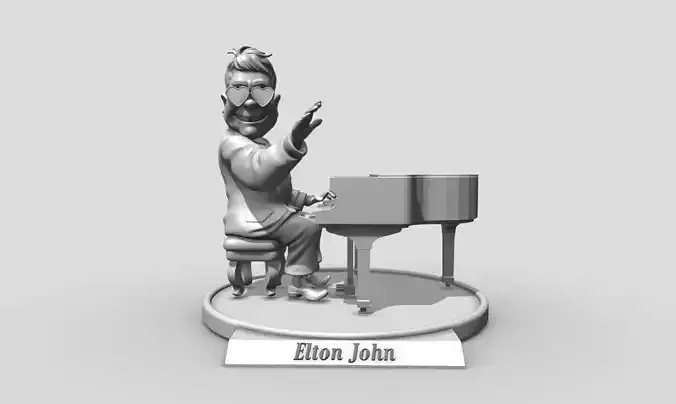 Elton John 3d printing 3D print model
