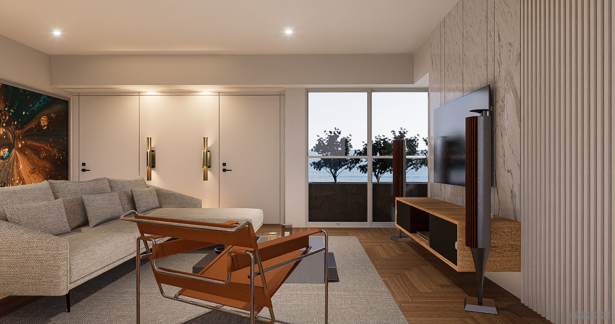 Modern living - A5  3D model_1