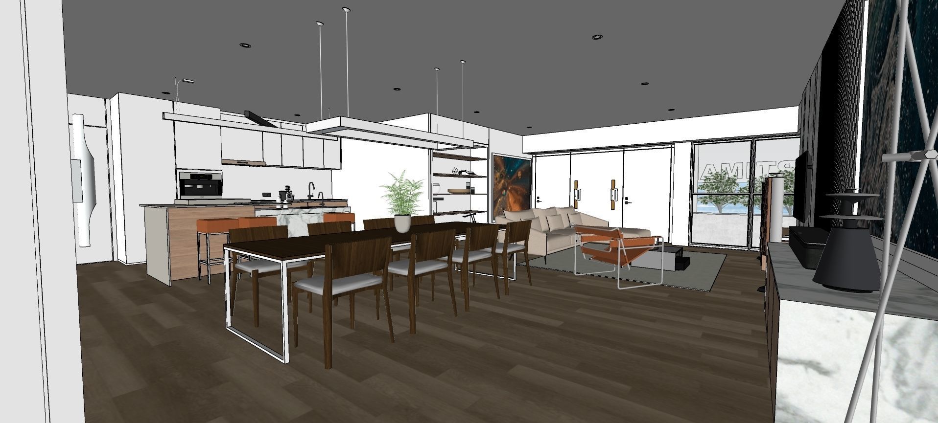 Modern living - A5  3D model_25