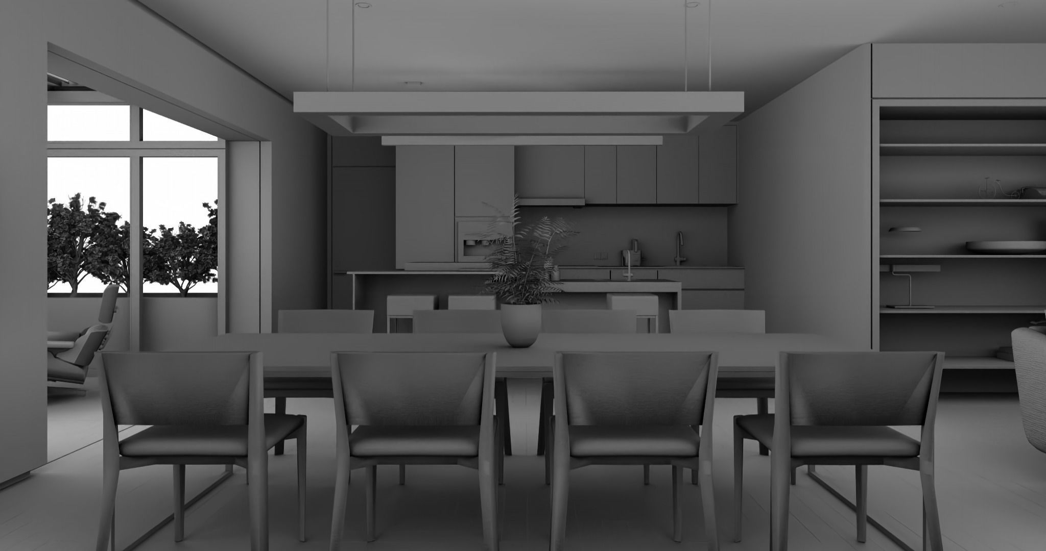Modern living - A5  3D model_12