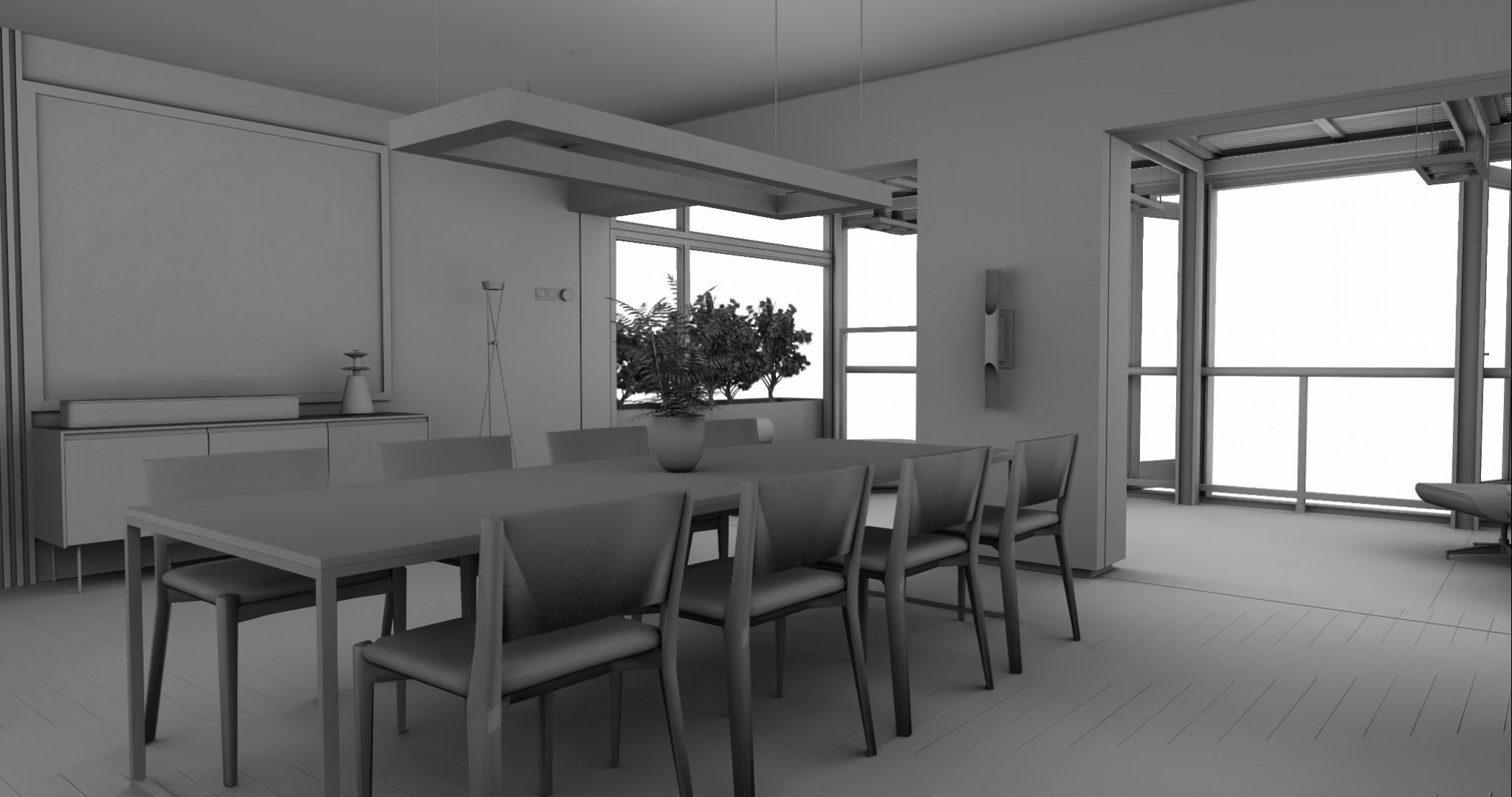Modern living - A5  3D model_14