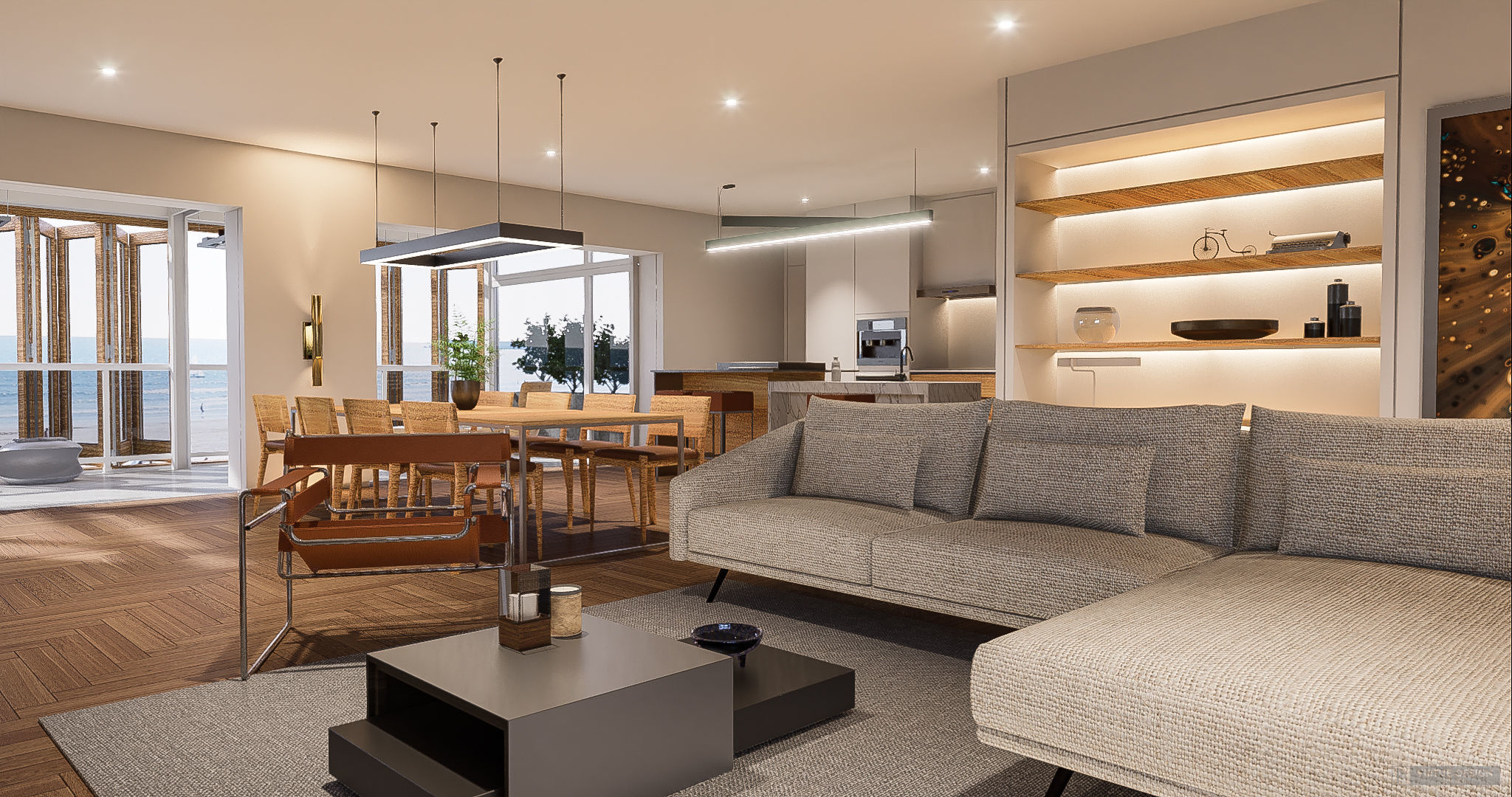Modern living - A5  3D model_2