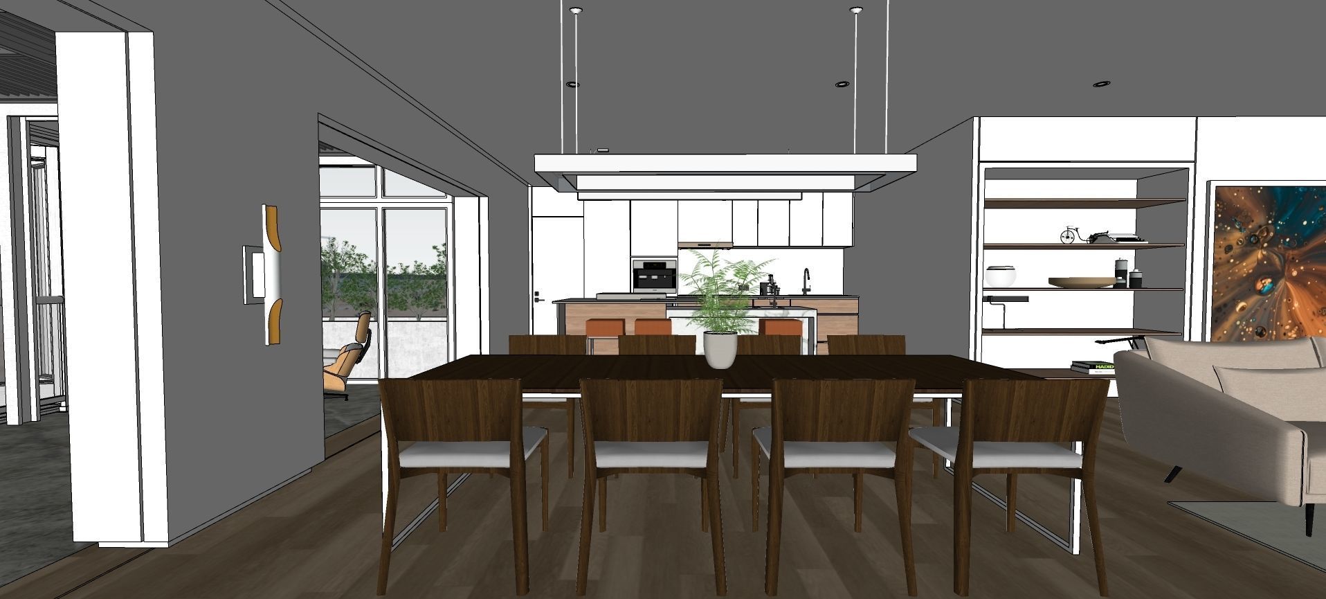 Modern living - A5  3D model_19