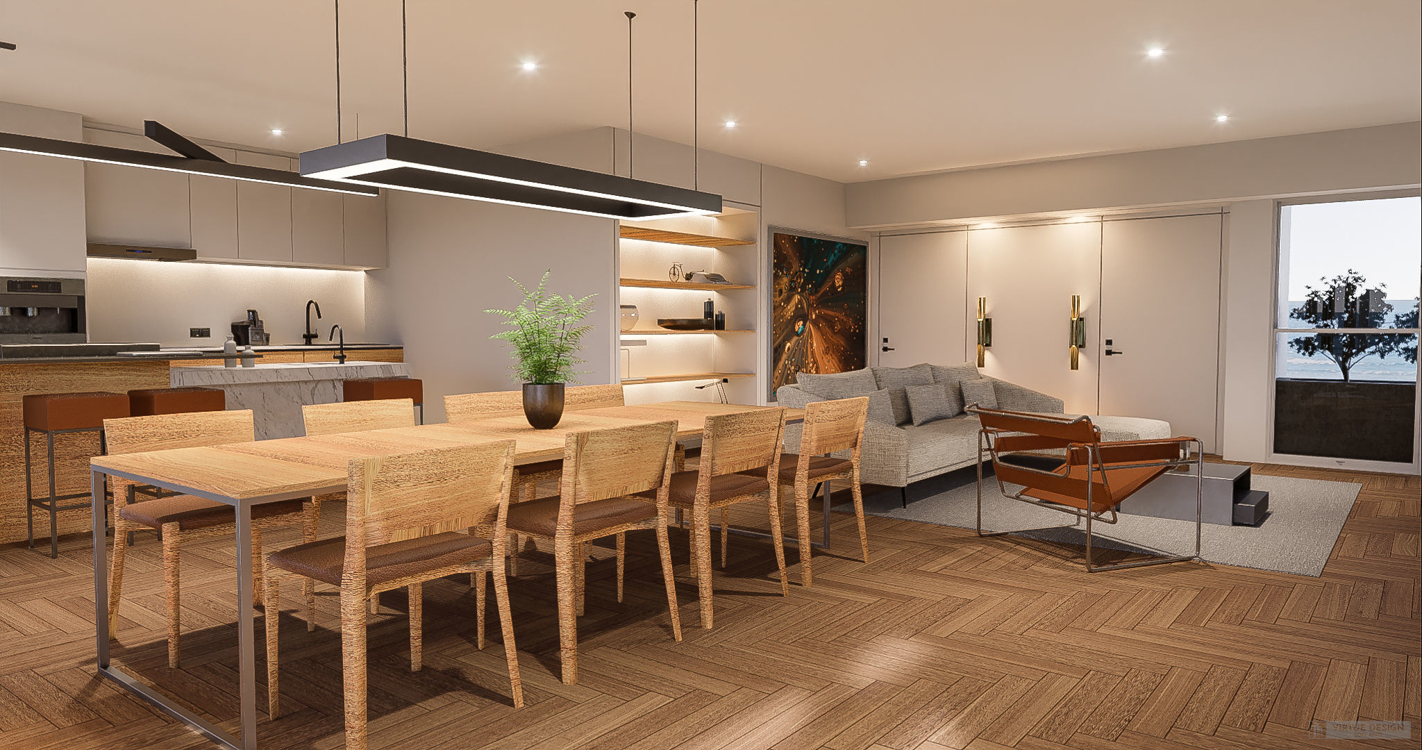 Modern living - A5  3D model_7