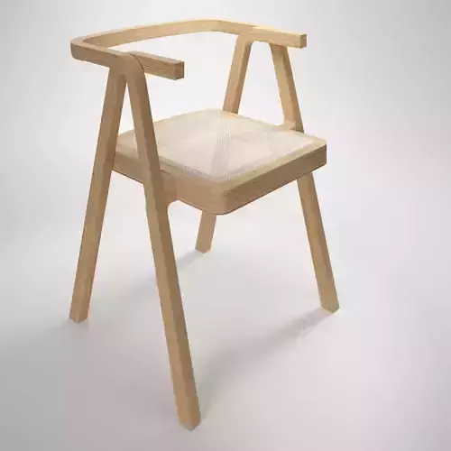 TendoChair wooden chair with seat and back