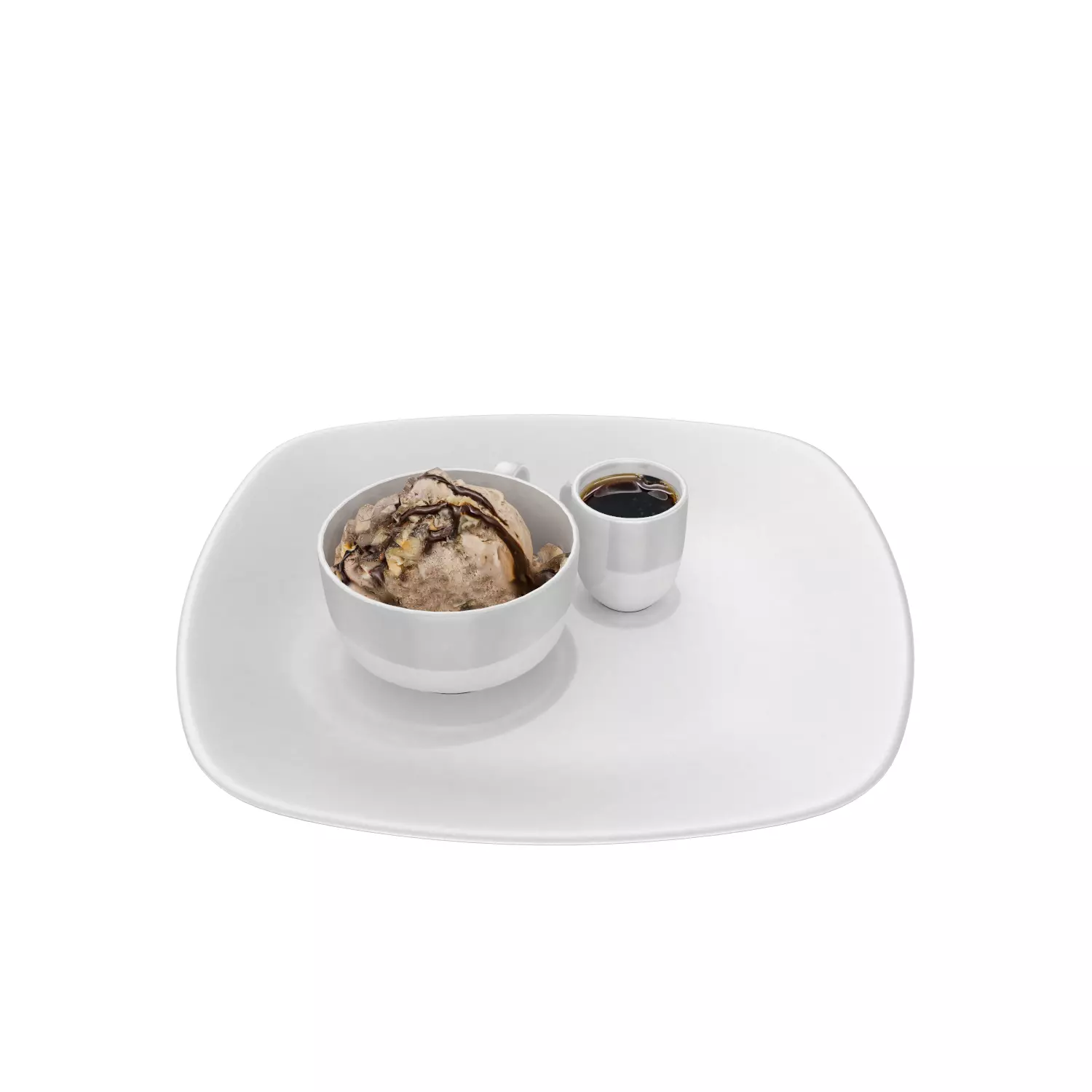 Noccio Affogato Low-poly 3D model_0